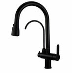 Pull Out Kitchen Faucets With Water Filter Tap Three Ways Brass Sink Mixer Kitchen Faucet Dual Handles