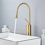 Basin Faucets Black Bathroom Faucet for Bathroom Basin Mixer Tall Taps Waterfall Mixer Single Hole Sink Faucet