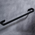 Towel Bar Black Space Aluminum Wall Mounted Single Washroom Towel Rack Hanging Holder Accessories Bathroom Towel Holder Square