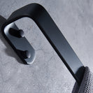 Towel Bar Black Space Aluminum Wall Mounted Single Washroom Towel Rack Hanging Holder Accessories Bathroom Towel Holder Square
