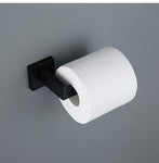 Bathroom Hardware Set Black Robe Hook Towel Rail Bar Rack Bar Shelf Tissue Paper Holder Toothbrush Holder Bathroom Accessories