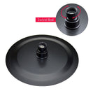 Bathroom Shower Set Matte Black Rain Shower Faucet Wall or Ceiling Mounted Thermostatic Valve System 8-12"Shower Head