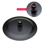 Bathroom Shower Set Matte Black Rain Shower Faucet Wall or Ceiling Mounted Thermostatic Valve System 8-12"Shower Head