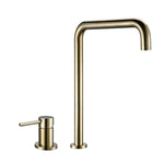 Modern Style Kitchen Sink Faucet Tap Dual Holder Single Handle Fixed Basin Faucet Hot And Cold 2 Hole Kitchen Sink Mixer