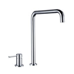 Modern Style Kitchen Sink Faucet Tap Dual Holder Single Handle Fixed Basin Faucet Hot And Cold 2 Hole Kitchen Sink Mixer