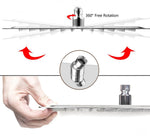 Wall Mount Rainfall Shower Faucet Set Chrome Bathroom Concealed Waterfall Shower System with Swivel tub Spout Mixer Tap