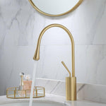 Basin Faucets Black Bathroom Faucet for Bathroom Basin Mixer Tall Taps Waterfall Mixer Single Hole Sink Faucet