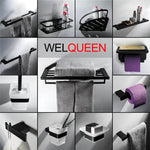 Towel Bars Bathroom Towel Holder Hanger Rod Bath Wall Mounted Racks Toilet Paper Holder