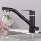 Kitchen Faucet Filter Water Swivel Drinking Faucet Dual Spout Purifier Kitchen Faucets Vessel Sink Mixer Tap Hot and Cold