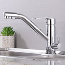 Kitchen Faucet Filter Water Swivel Drinking Faucet Dual Spout Purifier Kitchen Faucets Vessel Sink Mixer Tap Hot and Cold