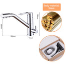 Kitchen Faucet Filter Water Swivel Drinking Faucet Dual Spout Purifier Kitchen Faucets Vessel Sink Mixer Tap Hot and Cold