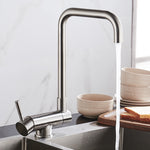 Stainless Steel Kitchen Faucet Lead-free Folding Mixer 360 Degree Swivel Single Handle Nickel Kitchen Sink Taps