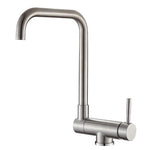 Stainless Steel Kitchen Faucet Lead-free Folding Mixer 360 Degree Swivel Single Handle Nickel Kitchen Sink Taps