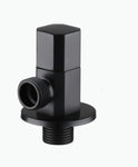 Brass Copper Black Angle Valve for Kitchen Bathroom Toilet  Cold and Hot Water Stop Valve