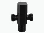 Brass Copper Black Angle Valve for Kitchen Bathroom Toilet  Cold and Hot Water Stop Valve