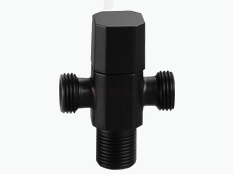 Brass Copper Black Angle Valve for Kitchen Bathroom Toilet  Cold and Hot Water Stop Valve - WELQUEEN
