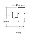 Brass Copper Black Angle Valve for Kitchen Bathroom Toilet  Cold and Hot Water Stop Valve