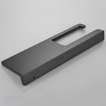 Toilet Paper Holder with Shelf | Black Aluminum Roll Paper Holder Creative Mobile Phone Rack | Wall Mount Bathroom Paper Towel Rack