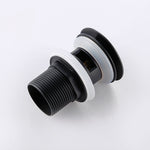 Bathroom Sink Pop-Up Alba Matte Black Waste Pipe First-Class Stopper Strainer With Hole Sewer Plug