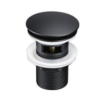 Bathroom Sink Pop-Up Alba Matte Black Waste Pipe First-Class Stopper Strainer With Hole Sewer Plug
