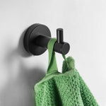 Modern Bathroom Black Hardware Set 304 Stainless Steel Towel Rack Paper Towel Holder Towel Bar Hook