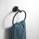 Modern Bathroom Black Hardware Set 304 Stainless Steel Towel Rack Paper Towel Holder Towel Bar Hook