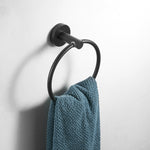 Modern Bathroom Black Hardware Set 304 Stainless Steel Towel Rack Paper Towel Holder Towel Bar Hook