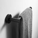 Modern Bathroom Black Hardware Set 304 Stainless Steel Towel Rack Paper Towel Holder Towel Bar Hook