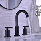 Bathroom Sink Faucet Solid Brass Double Handle Sink Mounted Hot & Cold Mix Basin Faucet European Style Basin Accessories