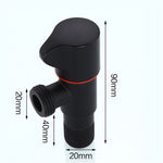 Bathroom Angle Filling Valve | Faucets Black Stainless Steel Kitchen Cold Hot Mixer Tap Accessories Standard G1/2 Threaded
