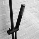 Solid Brass Hand Shower Head with Adjustable Slide Bar Shower Riser Slide Rail Bar