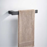 Bathroom Hardware Set Matte Black Paper Holder Towel Rail Rack Robe Hook Toilet Brush Holder Bathroom Accessories