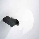 Bathroom Hardware Set Matte Black Paper Holder Towel Rail Rack Robe Hook Toilet Brush Holder Bathroom Accessories