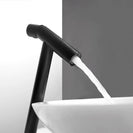 Basin Faucet Retro Black Faucet Taps Bathroom Sink Faucet Single Handle Hole Deck Vintage Wash Hot Cold Mixer Tap Crane