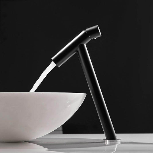 Basin Faucet Retro Black Faucet Taps Bathroom Sink Faucet Single Handle Hole Deck Vintage Wash Hot Cold Mixer Tap Crane - WELQUEEN