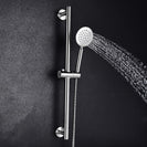 Stainless Steel Adjustable Shower Slide Bar Hand Hold Shower Rail Slide Bar Set With Shower & Hose