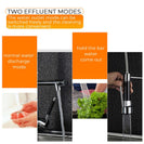 Kitchen Chrome Pull Out Side Spring Faucet Dual Spout Sprayer Single Handle Mixer Tap Sink Faucet 360 Rotation Deck Mounted