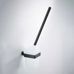 Bathroom Hardware Set Matte Black Paper Holder Towel Rail Rack Robe Hook Toilet Brush Holder Bathroom Accessories