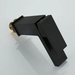 Bathroom Small Basin Tap Mixer 100% Solid Brass Newest Luxury Design Deck Mount Vessel Faucet Black Gold Chrome Silver Square