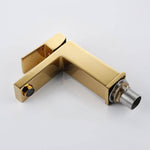 Bathroom Small Basin Tap Mixer 100% Solid Brass Newest Luxury Design Deck Mount Vessel Faucet Black Gold Chrome Silver Square