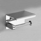 SUS 304 Stainless Steel Toilet Paper Holder with Phone Shelf Bathroom Tissue Holder Toilet Paper Roll Holder