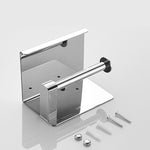 SUS 304 Stainless Steel Toilet Paper Holder with Phone Shelf Bathroom Tissue Holder Toilet Paper Roll Holder