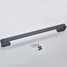 Towel Bar Black Space Aluminum Wall Mounted Single Washroom Towel Rack Hanging Holder Accessories Bathroom Towel Holder Square