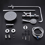 Shower Thermostatic Faucet Shower Faucets Bathroom Bath Shower Mixer Set Waterfall Rain Shower Head Set Bathtub Faucet Tap