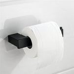 New SUS 304 Stainless Steel Bathroom Hardware Set Black Matte Paper Holder Toothbrush Holder Towel Bar Bathroom Accessories