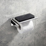 Stainless Steel Bathroom Hardware Set Mirror Chrome Polished Towel Rack Toilet Paper Holder Towel Bar Hook Bathroom Accessories