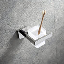 Stainless Steel Bathroom Hardware Set Mirror Chrome Polished Towel Rack Toilet Paper Holder Towel Bar Hook Bathroom Accessories