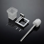 Stainless Steel Bathroom Hardware Set Mirror Chrome Polished Towel Rack Toilet Paper Holder Towel Bar Hook Bathroom Accessories