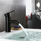 Stainless Steel Bathroom Basin Faucet Single Handle Cold And Hot Water Mixer Waterfall Bathroom Sink Faucets