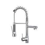 Kitchen Faucet Pull Down Nozzle Dual Mode Water Mixer Single Handle Hot Cold 2 Outlet Shower 360 Swivel Kitchen Taps